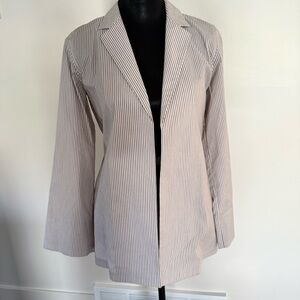 Lafayette 148 New York
Striped Tie Waist Jacket